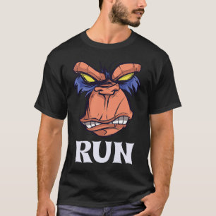 Camiseta O Macaco Irritado Diz Que Corre Em Corrida, Miss H