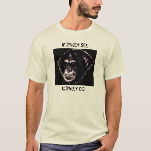 CAMISETA O MACACO VÊ, MACACO FAZ