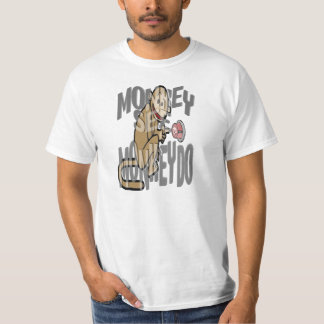 Camiseta O macaco vê o macaco fazer