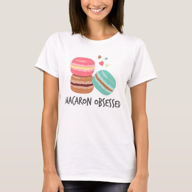 Camiseta O Macaron Lover dá presentes para quem ama Macaron (Frente)