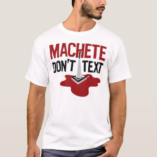 Camiseta O machete não faz t-shirt do texto
