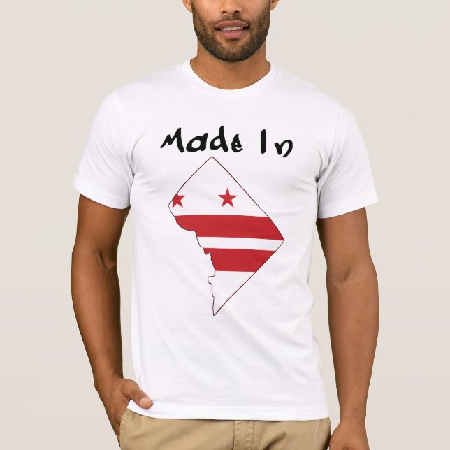 Camiseta O Made_In_DC dos homens (Frente)