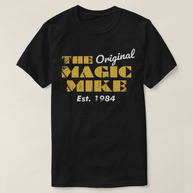 Camiseta O Magic Original Mike Birthday 1984 (Frente do Design)