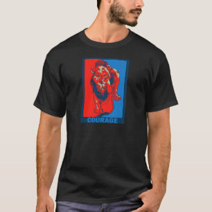 Camiseta O mágico de Oz de Denslow:: Coragem