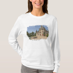 Camiseta O magnífico Chateau de Pressac e o jardim