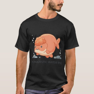 Camiseta O Magnífico Peixe Dourado Ranchu Porco de Água