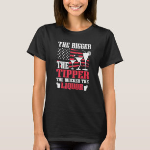 Camiseta O maior álcool do Bar do barman de bebidas