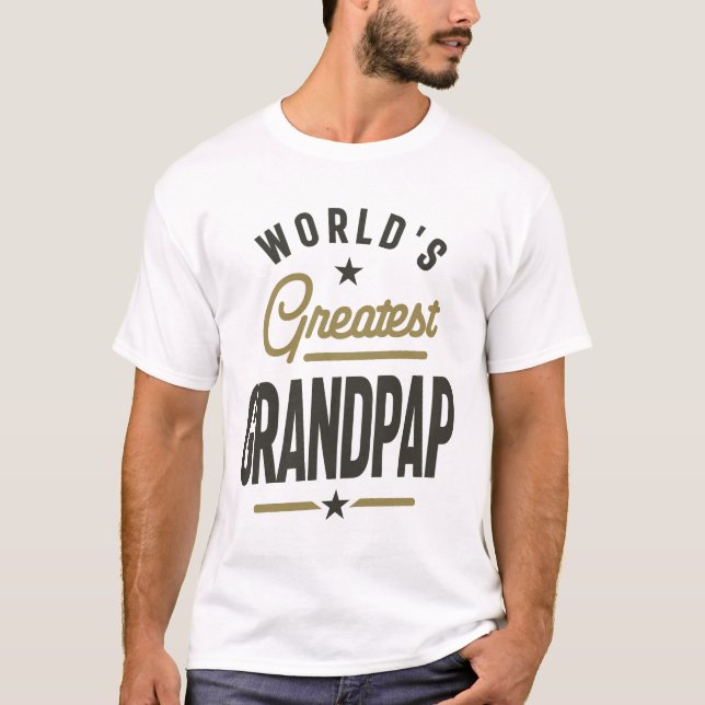 Camiseta O maior avô do mundo - Avô Pai (Frente)