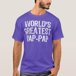Camiseta O maior Dia de os pais PapPap do mundo do Mens ofe