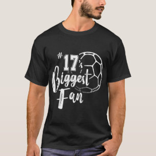 Camiseta O maior jogador de futebol de fã do número 17, a f