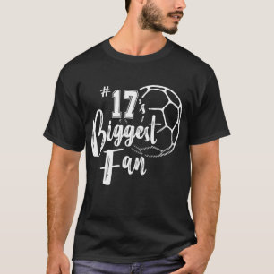Camiseta O maior jogador de futebol de fã do número 17, a f