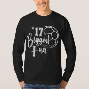 Camiseta O maior jogador de futebol de fã do número 17, a f