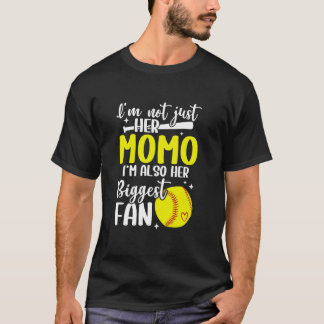 Camiseta O Maior Momo Fã De Softball De Um Jogador De Softb