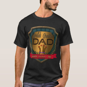 Camiseta O maior Pai do mundo   Dia de os pais feliz