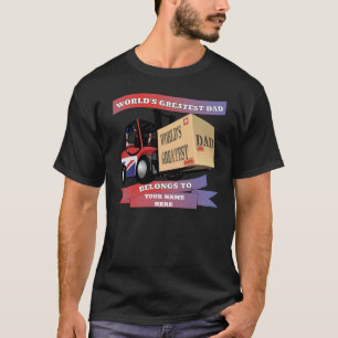 Camiseta O maior Pai do mundo personalizado no Reino Unido 