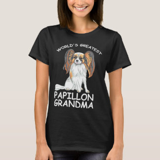 Camiseta O Maior Papillon Do Mundo, Avó Papillon, Cão