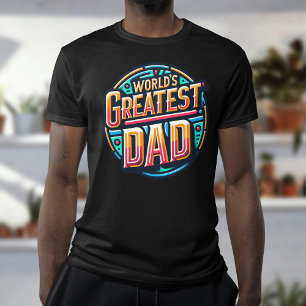Camiseta O maior presente de Pai do mundo para o Dia de os