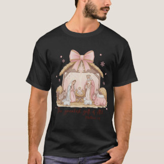 Camiseta O Maior Presente de Todos Presépio Natal