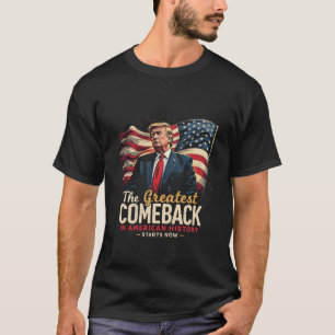 Camiseta O maior retorno da história americana