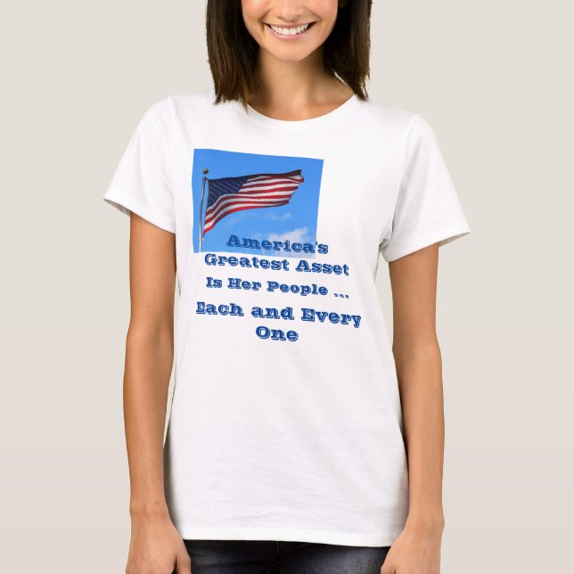 Camiseta O maior T-Shirt dos Estados Unidos (Frente)