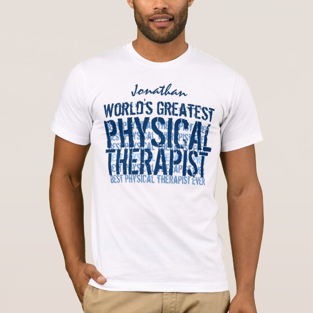 Camiseta O maior terapeuta físico do mundo TS018 (Frente)