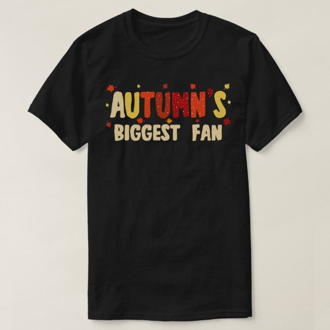 Camiseta O maior ventilador do outono (Frente do Design)