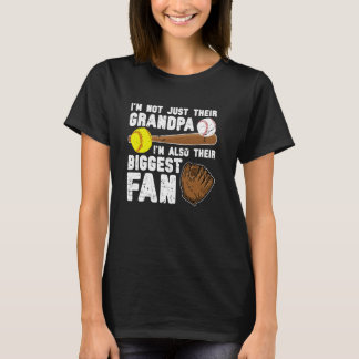 Camiseta O Maior Vovô De Bal De Beisebol Fã Do Bal