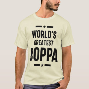 Camiseta O maior vovô doado de Dia de os pais Boppa do mund