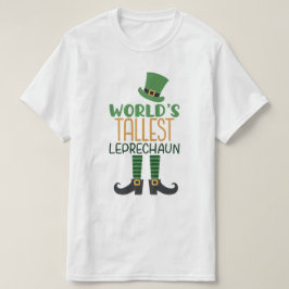 Camiseta O mais alto Dia de São Patrício Engraçado Leprecha