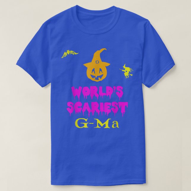 Camiseta O mais assustador do mundo, GMa Halloween, fantasi (Frente do Design)