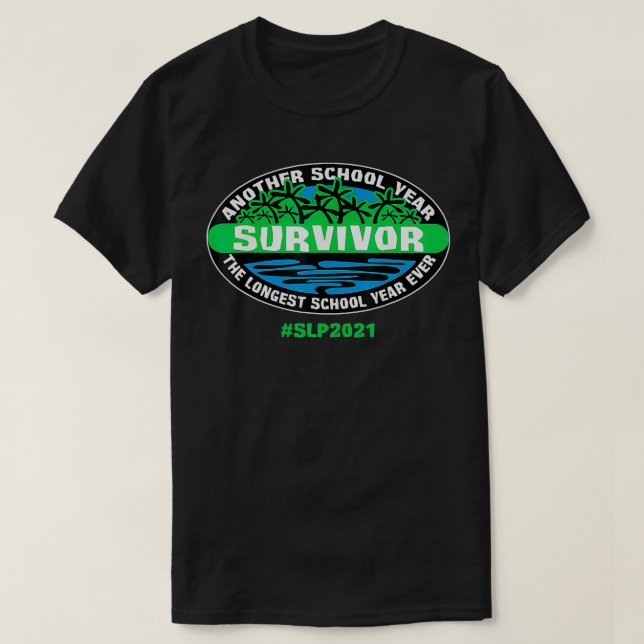 CAMISETA O MAIS LONGO ANO ESCOLAR DE TODOS OS SLP 2021 (Frente do Design)