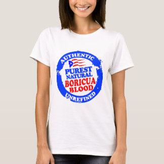 Camiseta O mais puro sangue natural de Boricua