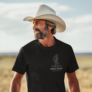 Camiseta O Mais Radical Avô Papa do Oeste Cowboy