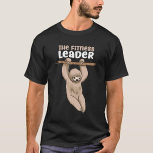 Camiseta O Malhação Líder Funny Sloth Treinando
