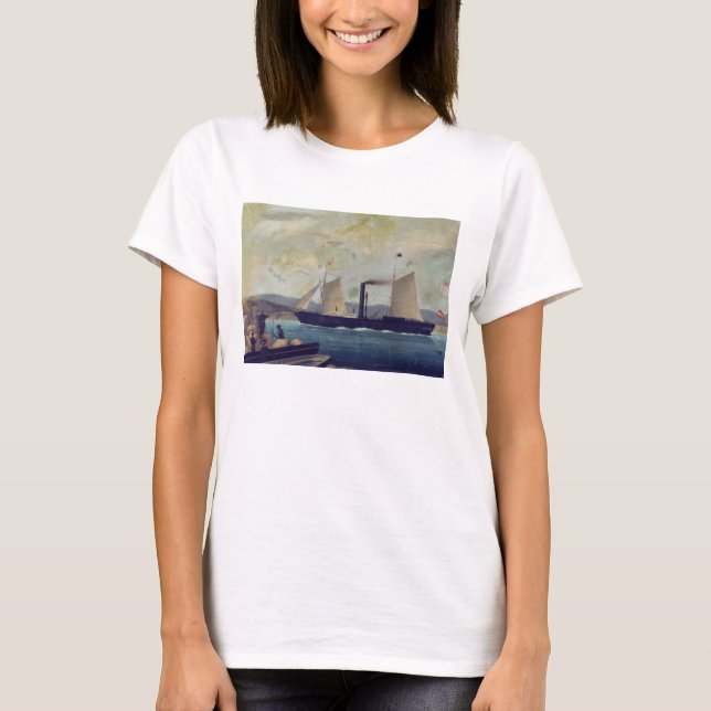 Camiseta O "Mallorcan", navio no qual George Sand e Cho (Frente)
