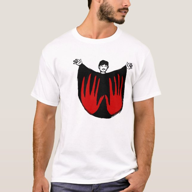 Camiseta O Manos MESTRE: As mãos do t-shirt do destino (Frente)