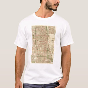 Camiseta O mapa de Blanchard de Chicago