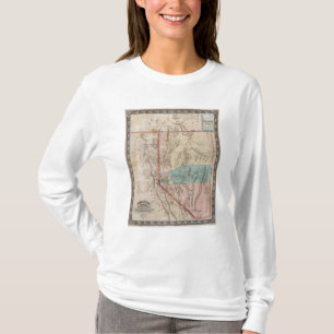 Camiseta O mapa de DeGroot do território de Nevada