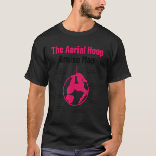 Camiseta O Mapa de Hematomas do Aro Aéreo Acrobacias Ginást