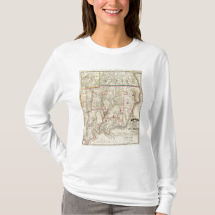 Camiseta O mapa de Howe do distrito do óleo de Pensilvâni