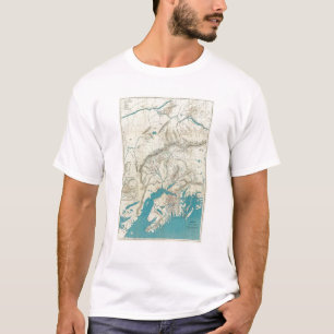 Camiseta O mapa de Sleem de Alaska central