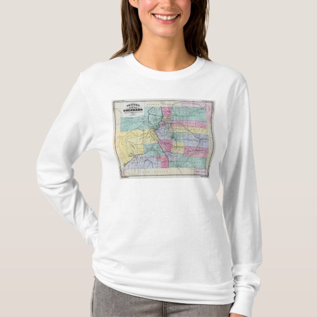 Camiseta O mapa de Thayer de Colorado (Frente)