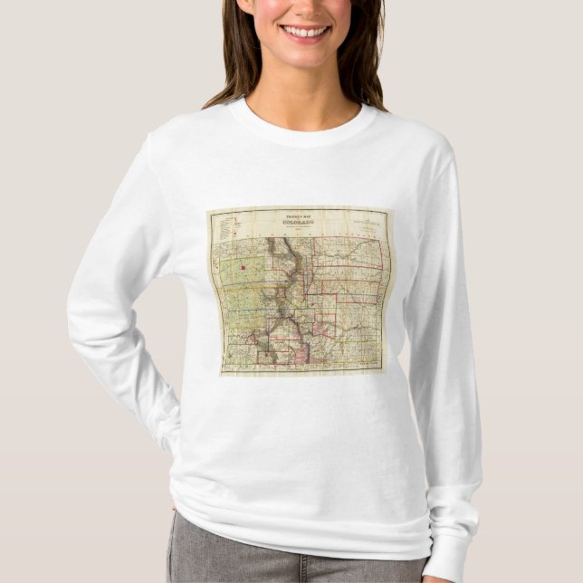 Camiseta O mapa de Thayer de Colorado 2 (Frente)