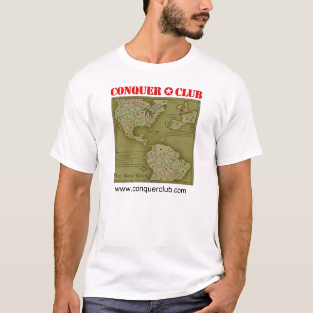 Camiseta O mapa do mundo novo (Frente)