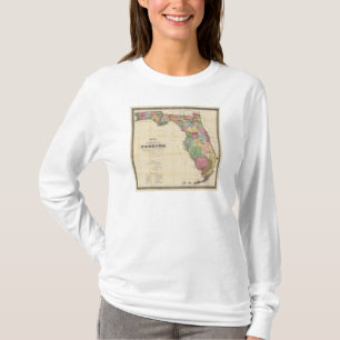 Camiseta O mapa novo Drew do estado do Flórida
