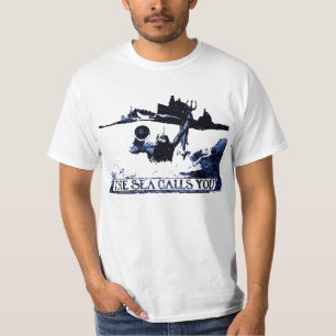 Camiseta O mar chama-o - guerra americana espanhola
