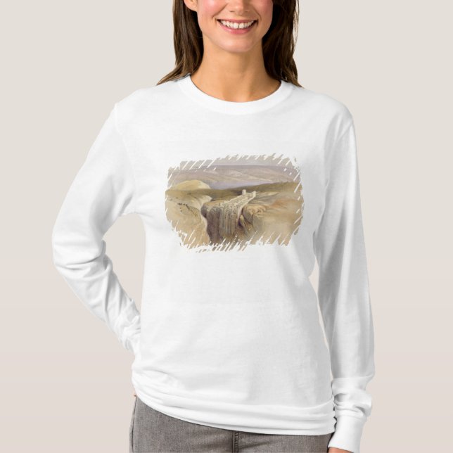 Camiseta O Mar Morto que olha para Moab, volume II (Frente)