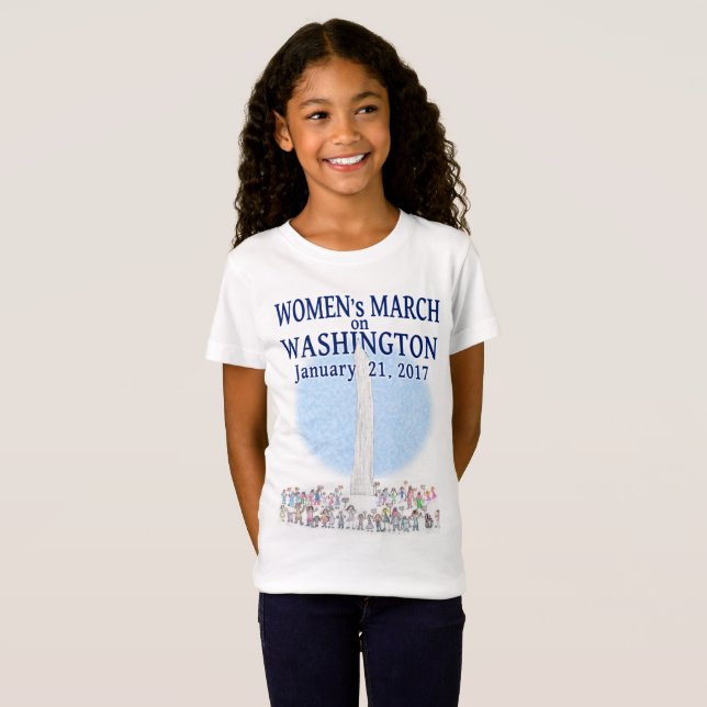 Camiseta O março das mulheres em Washington (Frente Completa)