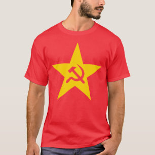 Camiseta O martelo e a estrela falciforme - v2 (amarelo)