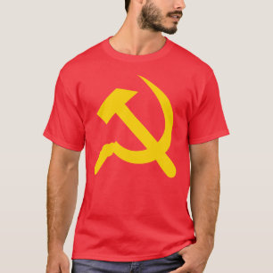 Camiseta O martelo e a foice (amarelo)
